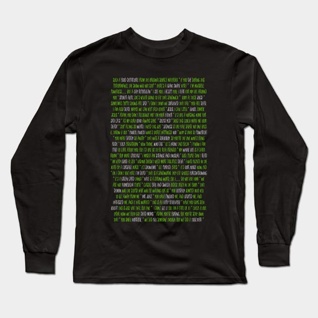 Beetlejuice the Musical Quotes Long Sleeve T-Shirt by TheatreThoughts